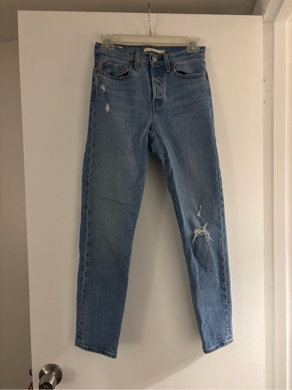 Levi's Wedgie Distressed Jeans